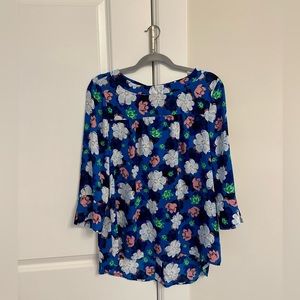 banana republic multicolored floral top